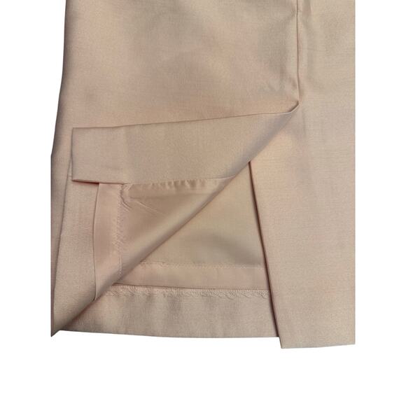 Albert Nipon Silk Wool Midi Pencil Skirt Women’s Size 6 Petite 6P Blush Pink - Picture 5 of 6